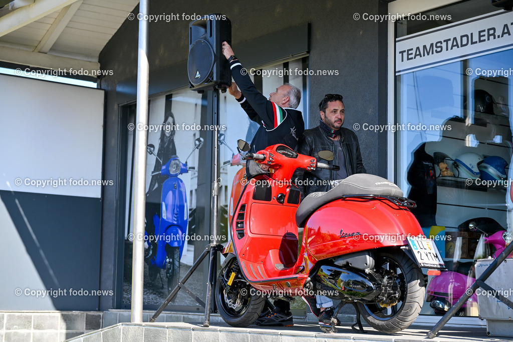 Lets Vespa togehter 2025_ Vespatreffen Neuhofen_ 27.04.2025-2 | 27.04.2025, Neuhofen, Kremsmuenster, AUT, Lets Vespa togehter 2025, Vespatreffen, im Bild Teilnehmer Vespatreffen, Motorsport Stadler©Copyright: Harald Dostal / fodo.media   Alle Bilder honorarfrei