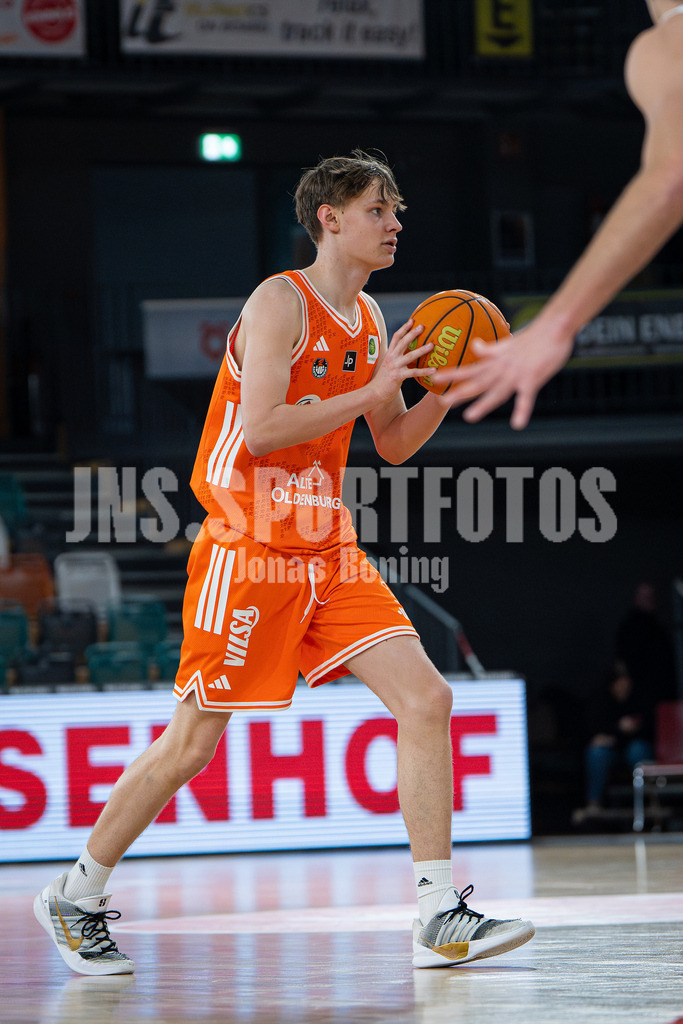 Basketball I Herren I Saison 2025-2026 I 2. Bundesliga ProB Nord I 23. Spieltag I RASTA Vechta II - EN Baskets Schwelm I 7747 | Johannes Hellmann (6, RASTA Vechta II) - Realisiert mit Pictrs.com