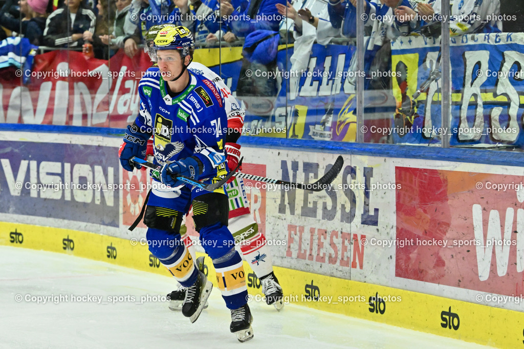 EC VSV vs. HC Bozen 16.2.2024 | #74 Golod Maxime, EC VSV vs. HC Bozen 16.2.2024, EC VSV vs. HC Bozen 16.2.2024 am 16.02.2024 in Villach (Stadthalle Villach), Austria, (Photo by Bernd Stefan)
