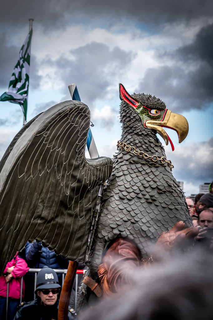 Vogel Gryff Basel 2023 | Schöne Fotografien aus der Stadt und der Natur zum bestellen oder selber hochladen. Druck auf Foto, Postkarte, Kalender, FineArt Hahnemühle, Alu-Dibond , Akustikbilder zur Absorption von Schall und Lärm etc. - Realisiert mit Pictrs.com
