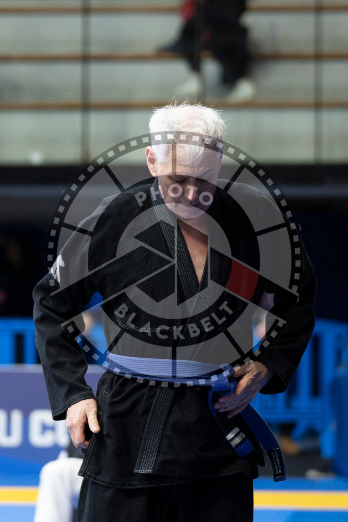 20240122PBB6510 | Fighters compete during the second day of the IBJJF European Championship in Paris, France, on January 22, 2024.