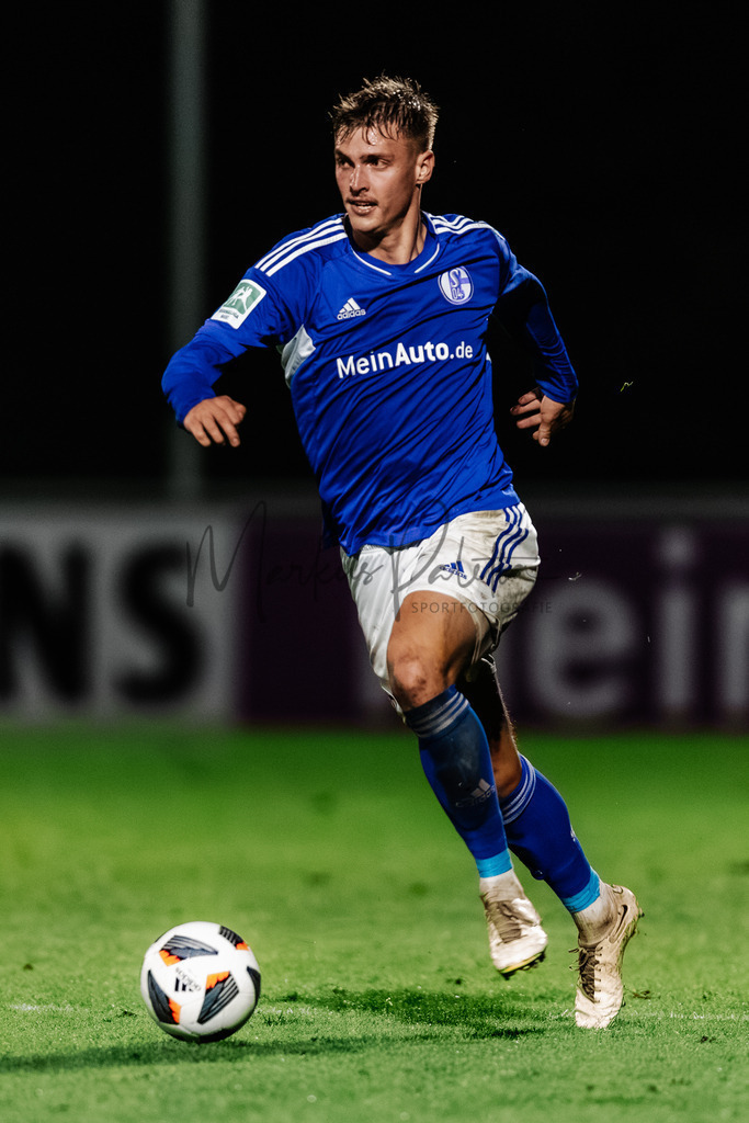 Regionalliga West, Saison 2022/2023, 10. Spieltag: FC Schalke 04 II - SC Preußen Münster | Regionalliga West, Saison 2022/2023, 10. Spieltag, FC Schalke 04 II empfängt SC Preußen Münster im Parkstadion in Gelsenkirchen. Foto: sportfotografie.ms | Markus Paletta - Realisiert mit Pictrs.com
