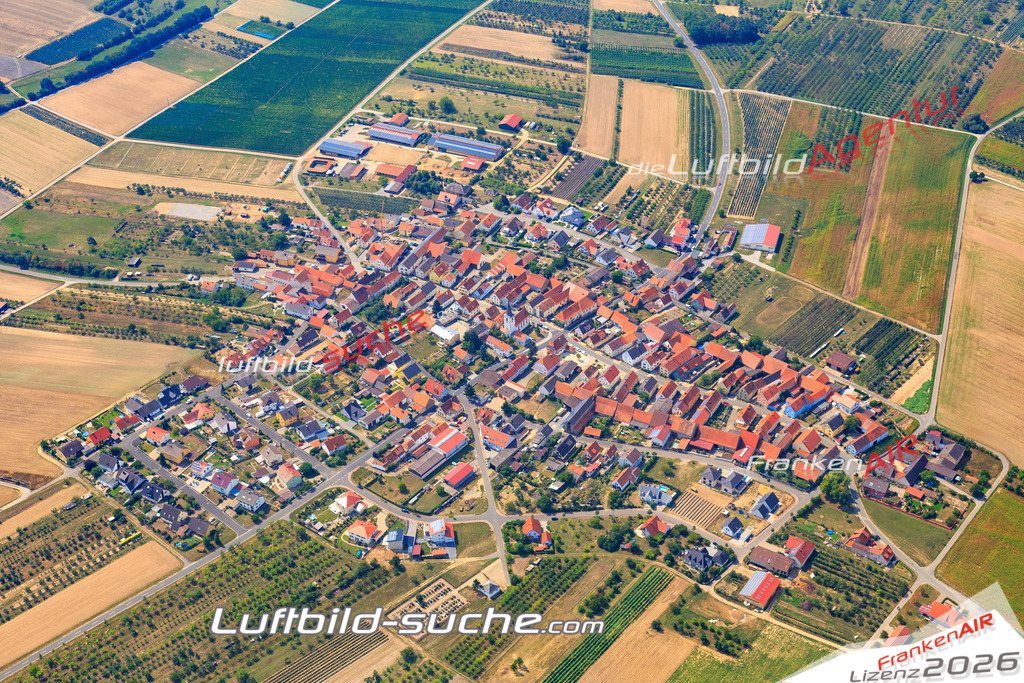 Luftbild von  Lindach - Luftaufnahme wurde 2015 von https://frankenair.de mittels Flugzeug (keine Drohne) erstellt - die Geschenkidee
