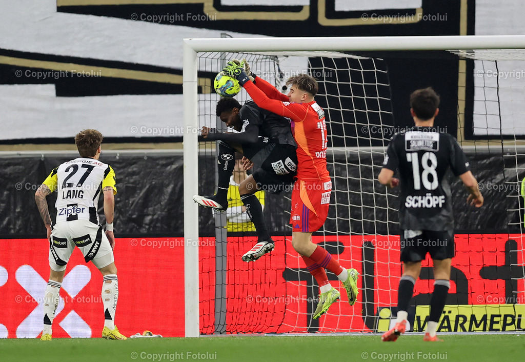 A_LUI_02042025_07 | SPORT FUSS OEFB-CUP HALBFINALE LASK -WAC 02.04.2025 IM BILD:NIKOLAS POLSTER UND CHIBUIKE NWAIWU (BEIDE WAC) FOTO:FOTOLUI/MW