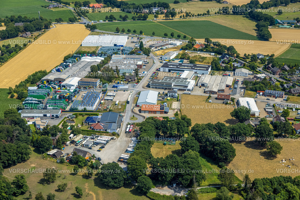 Hamminkeln220703734 | Luftbild, Gewerbegebiet Auf dem Stemmingholt im Ortsteil Brünen, Hamminkeln, Niederrhein, Nordrhein-Westfalen, Deutschland