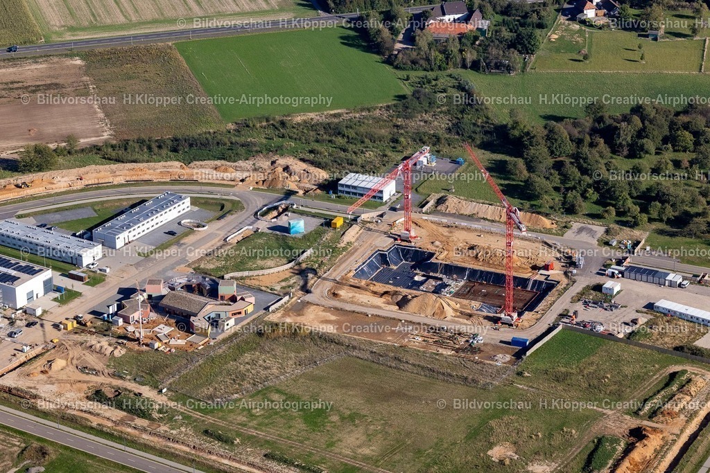 Lufbilder Jülich-5840 | Luftbild Baustelle - Gebäude Park für die Entwicklung und Produktion von Solar-Technologien in Jülich - Realisiert mit Pictrs.com