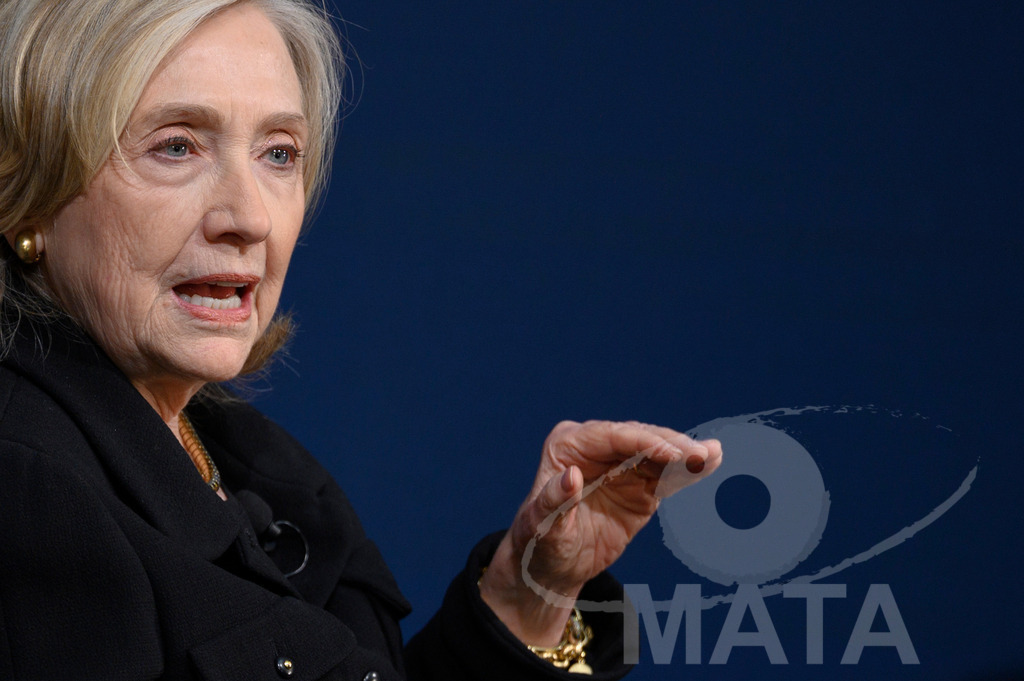 _DWI2834 | Die US-Politikerin Hillary Clinton auf der Veranstaltung Bridging Scholarship and Statecraft im Rahmen der Münchner Sicherheitskonferenz 2026. München, 13.02.2026 Bayern Deutschland  - Realisiert mit Pictrs.com