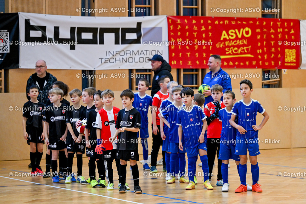 ASVÖ_ Fussballturnier SV Gallneukirchen_ 09.02.2025-18 | 09.02.2025, Gallneukirchen, AUT, ASVÖ, Fussball Nachwuchs Hallenturnier 2025, SV Gallneukirchen im Bild Teilnehmer U 9©Harald Dostal / fodo.media - Realisiert mit Pictrs.com