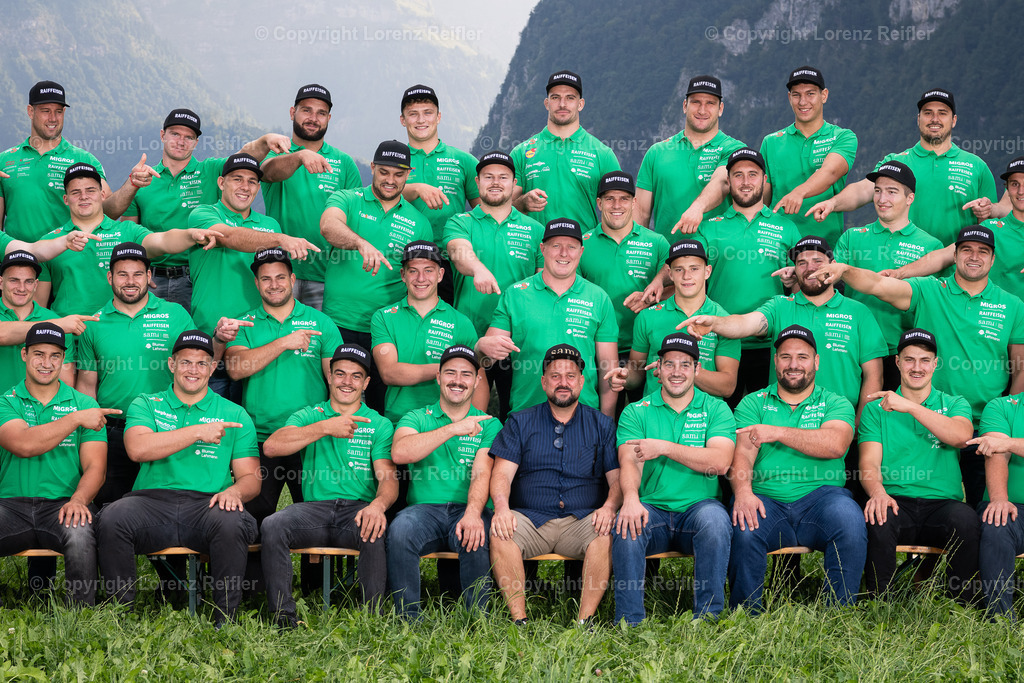 Schwingen -  ESAF Team NOSV 2025 | Mollis, 22.8.25, Schwingen - ESAF Team NOSV.Mit Sponsor sam