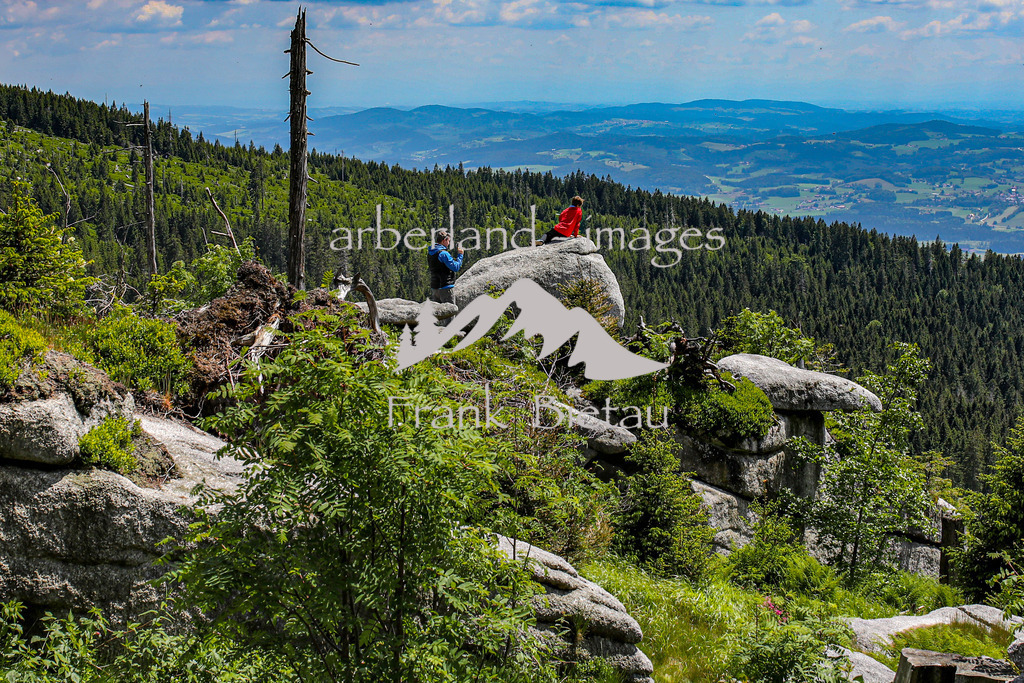 OE7A3919 | Die großen Granitfeslen bieten einen schönen Ausblick weit über den Bayerischen Wald