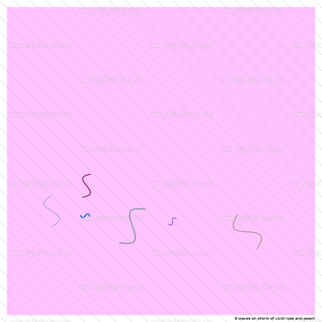 6-waves-storm-of-vivid-rose-and-peach | digitallineart - Realisiert mit Pictrs.com