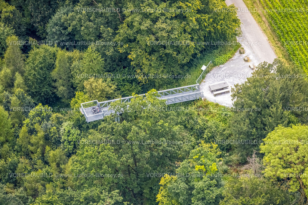 Warstein240712853Allagen | Luftbild, Skywalk Möhnetal am Liethsteilhang, Aussichtsplattform Ölmannsberg Waldgebiet, Allagen, Warstein, Sauerland, Nordrhein-Westfalen, Deutschland