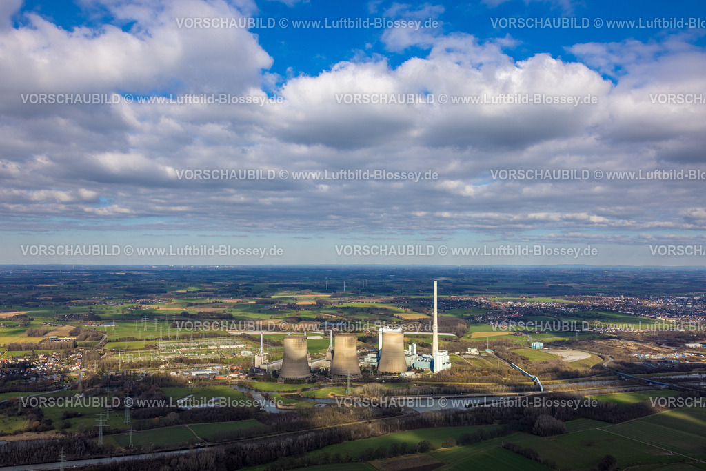 Hamm230214830 | Luftbild, RWE Generation SE Kraftwerk Gersteinwerk, Stockum, Werne, Ruhrgebiet, Nordrhein-Westfalen, Deutschland
