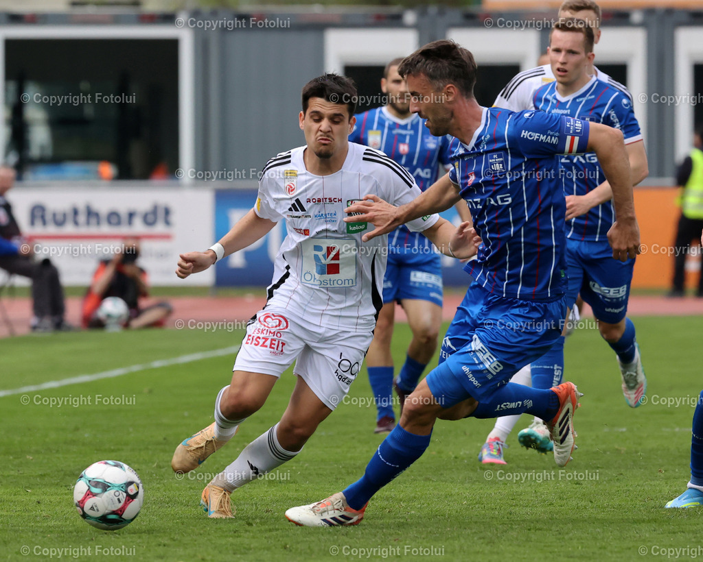 A_LUI_18042026____04 | ADMIRAL BUNDESLIGA RZ PELLETS WAC-BLAU WEISS LINZ 18.04.2026 IM BILD : DEJAN ZUKIC (WAC) UND FABIO VARESI STRAUSS (BLAU WEISS) FOTO:FOTOLUI/MW