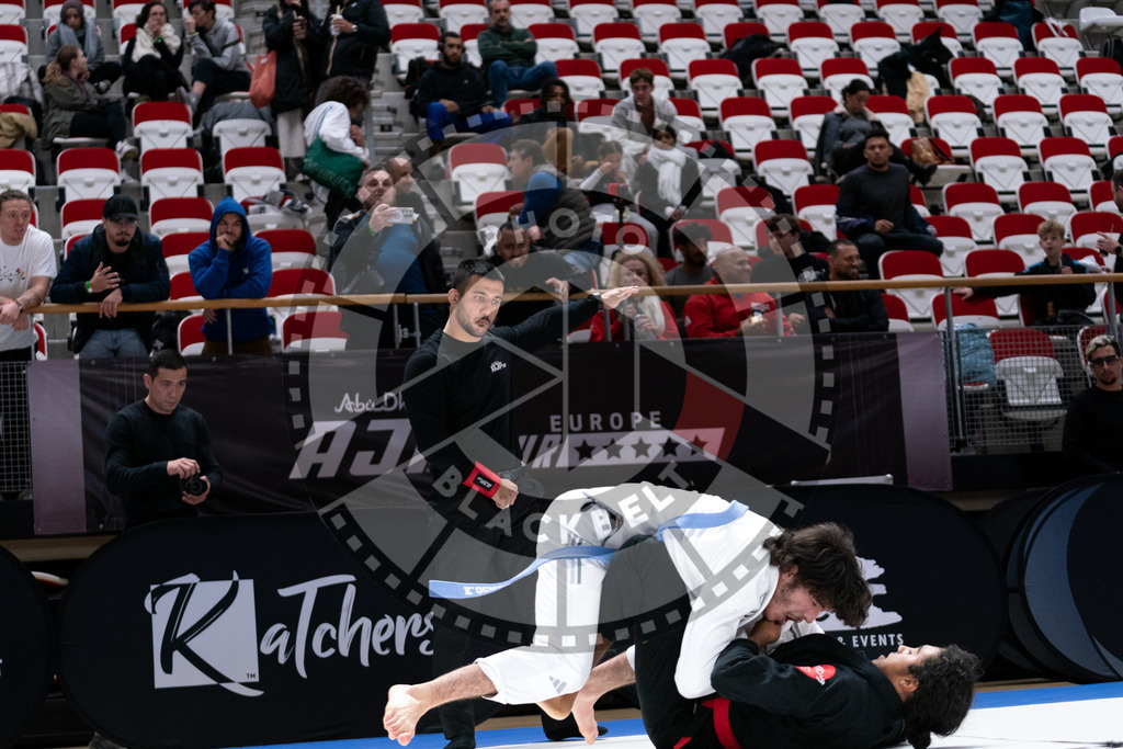 20241012PBB1168 | Athletes compete during the AJP Tour Europe Continental Jiu-Jitsu Professional Championship on October 12, 2024 in Almere near Amsterdam, Netherlands. © Chiara Dazi / photoblackbelt
