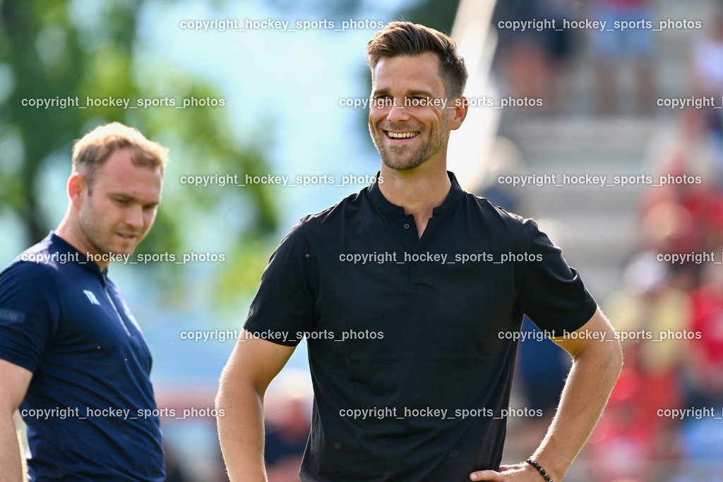 ATUS Velden vs. GAK | Headcoach ATUS Velden Marcel Günther Kuster, ATUS Velden vs. GAK, ATUS Velden vs. GAK am 26.07.2024 in Villach (Stadion Lind), Austria, (Photo by Bernd Stefan)