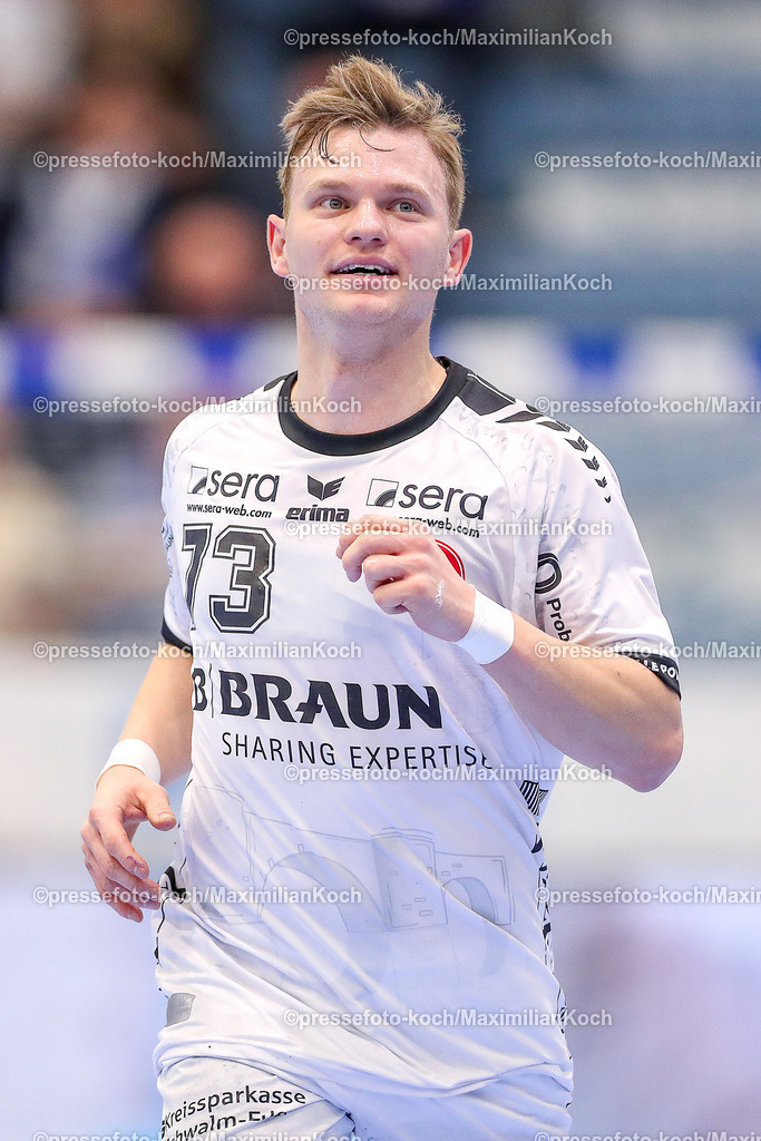 Gum16122401045 | 16.12.2024, Handball, 1. HBL, VfL Gummersbach - MT Melsungen, Schwalbe-Arena: Timo Kastening (MT Melsungen #73)