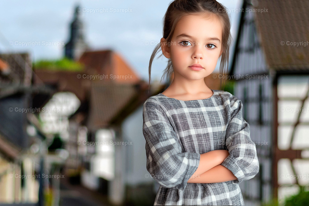 Village_Girl_Portfolio | Compositing: AI-model + real backplate - Realisiert mit Pictrs.com