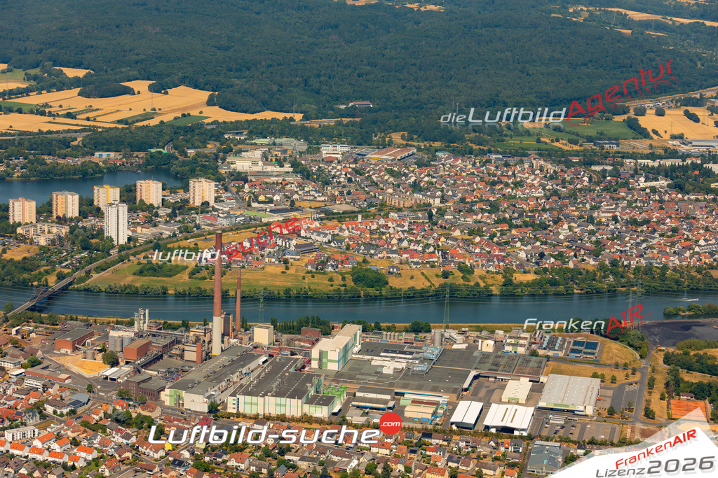 Das Luftbild zeigt :  Mainaschaff - Die Luftaufnahme wurde 2023 vom UL-Flugzeug aus erstellt ( keine Drohne ) - Hochauflösende Luftaufnahme - Für grossformatige Ausdrucke geeignet. Die Geschenkidee !Mit Lizenz und Bildrechte bestellbar