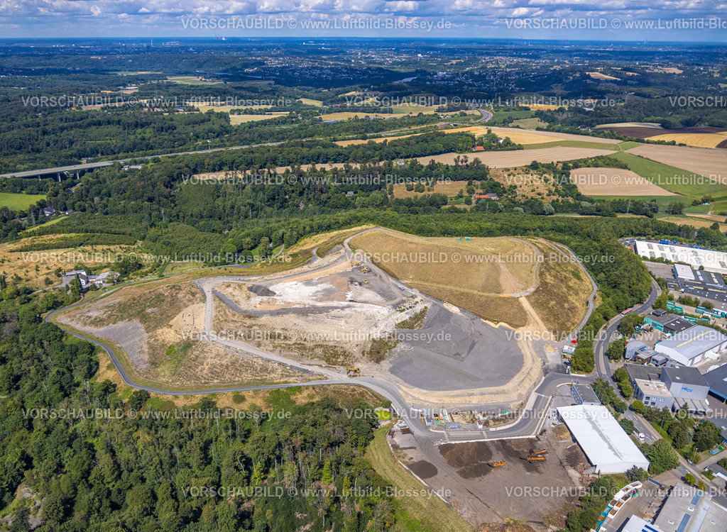 Velbert220803715 | Luftbild, Deponie Plöger Steinbruch Haberstraße, Velbert, Ruhrgebiet, Nordrhein-Westfalen, Deutschland