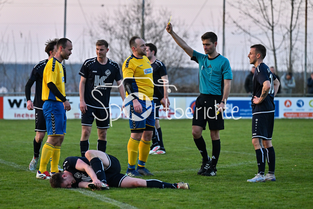 TSV Inchenhofen - BC Aichach | Gelbe Karte fuer Inchenhofen 6 - Martin STAMMLER