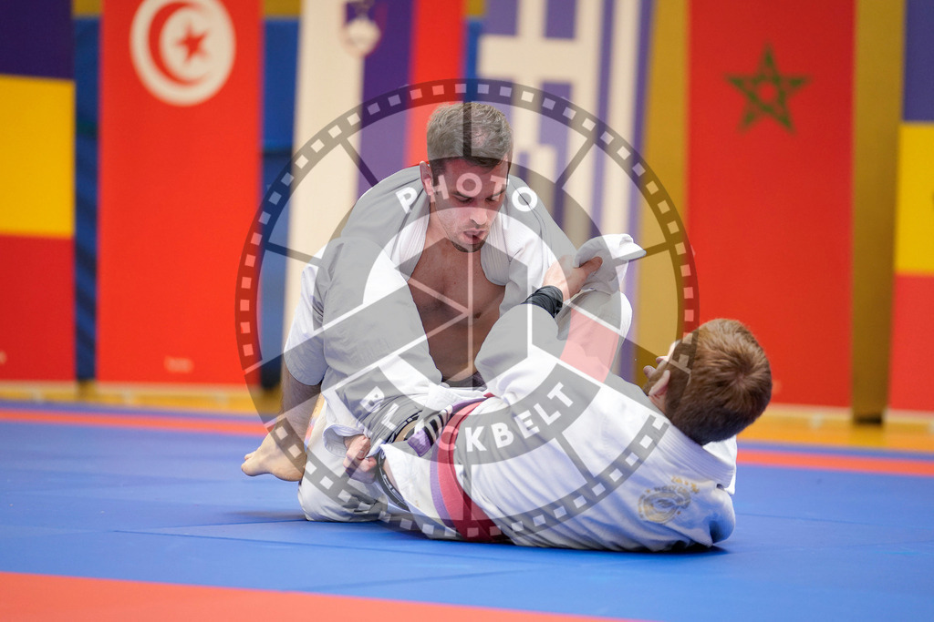 20240203PBB06625 | Fighters compete during the Brazilian Jiu-Jitsu Championship of the AJP Tour in Maintal by Frankfurt am Main, Germany, on February 2, 2024.