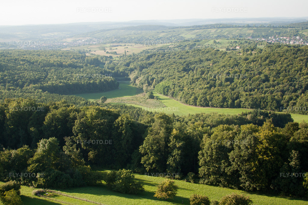 Luftbild: Naturschutzgebiet Kettelbachtal im Ortsteil Obernhausen in Birkenfeld im Bundesland Baden-Württemberg in Deutschland. Foto: IMG_32574.jpg vom 21.08.2010 durch Werner Riehm/FLY-FOTO.de