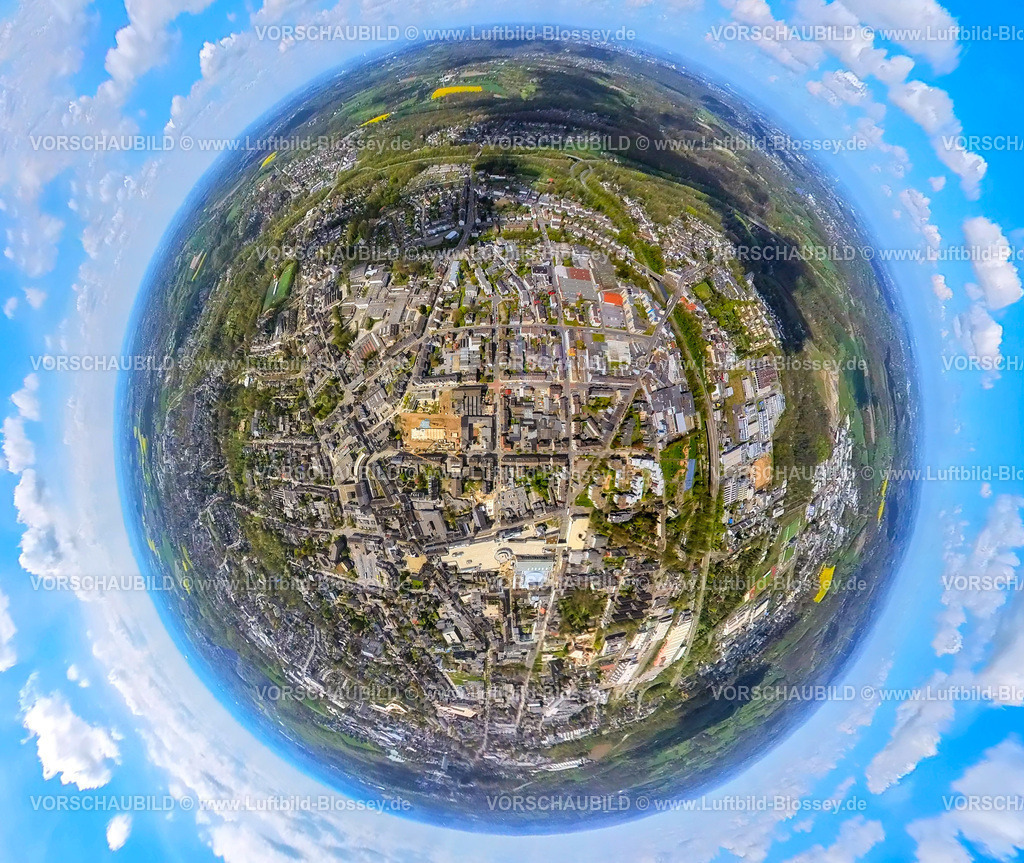 Velbert230490853Mitte | Luftbild, Velbert-Mitte, Sternbergstraße, Fisheye Aufnahme, Fischaugen Aufnahme, 360 Grad Aufnahme, , Velbert, Ruhrgebiet, Nordrhein-Westfalen, Deutschland