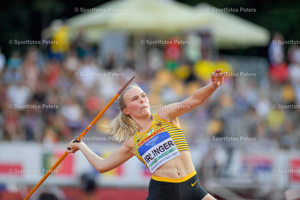 U18 EM - Tag 4_84 | European Athletics U18 Championships am 21.07.2024 in Banska Brystica; Speerwurf, Konstanze Irlinger.Foto: Kai Peters - Realisiert mit Pictrs.com
