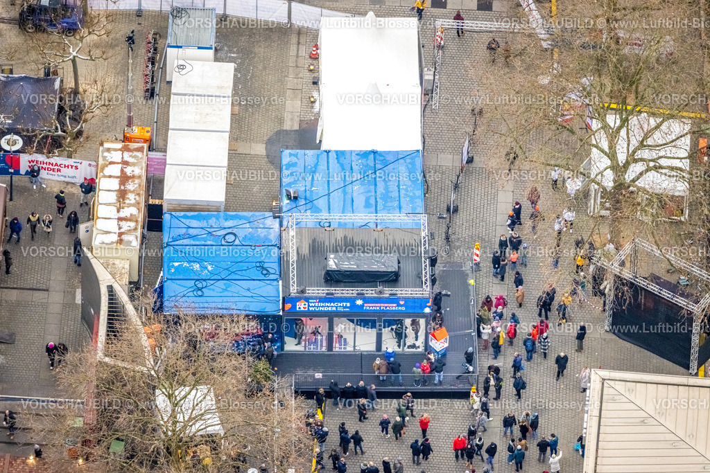 Dortmund221202013 | Luftbild, WDR Weihnachtswunder, Weihnachtsmarkt, City, Dortmund, Ruhrgebiet, Nordrhein-Westfalen, Deutschland