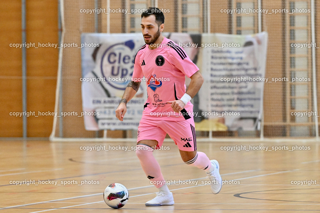 Carinthia Flamengo Futsal Club vs. Dynamo Triestingtal | #70 Yosifov Svetlozar Angelov Carinthia Flamengo, Carinthia Flamengo Futsal Club vs. Dynamo Triestingtal, Carinthia Flamengo Futsal Club vs. Dynamo Triestingtal am 29.12.2024 in Villach (Ballspielhalle St. Martin), Austria, (Photo by Bernd Stefan)