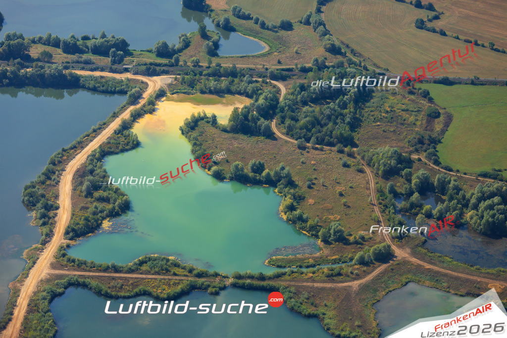 Die Luftaufnahme der Stadt Baunach wurde vom UL-Flugzeug heraus erstellt ( keine Drohne )- hohe Auflösung für beste Qualität