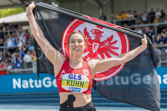 Deutsche Leichtathletik-Meisterschaften; Bochum-Wattenscheid, 25.07.2026 | Aileen Kuhn (Eintracht Frankfurt e.V.) deutsche Meisterin im Hammerwurf; Deutsche Leichtathletik-Meisterschaften am 25.07.2026 im Lorheide-Stadion, Bochum-Wattenscheid (Nordrhein-Westfalen).
