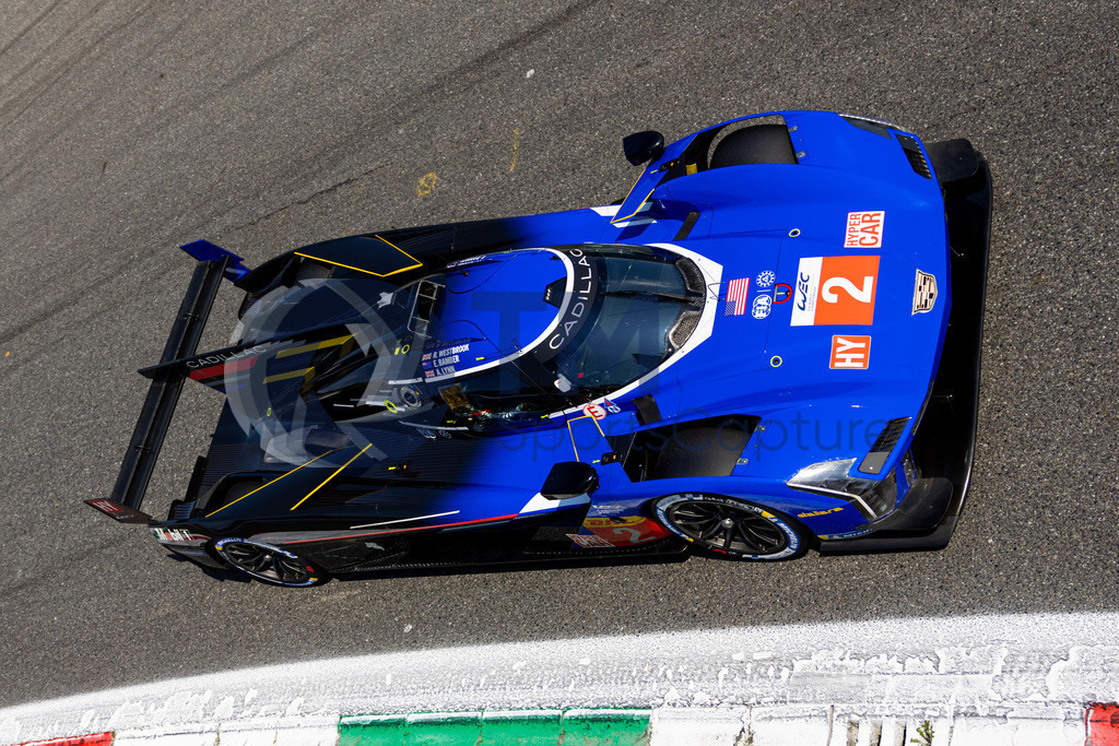 Trainproduction-20230708-0155 | MONZA,ITALY,08.Jul.23 - MOTORSPORTS - WEC, FIA World Endurance Championships, 6h of Monza, Autodromo Monza. Image shows Earl Bamber (NZL), Alex Lynn (GBR) and Richard Westbrook (GBR/ Cadillac Racing). Photo: Trainproduction / Matthias Trinkl