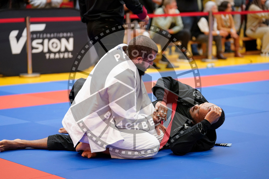 20240203PBB06067 | Fighters compete during the Brazilian Jiu-Jitsu Championship of the AJP Tour in Maintal by Frankfurt am Main, Germany, on February 2, 2024.