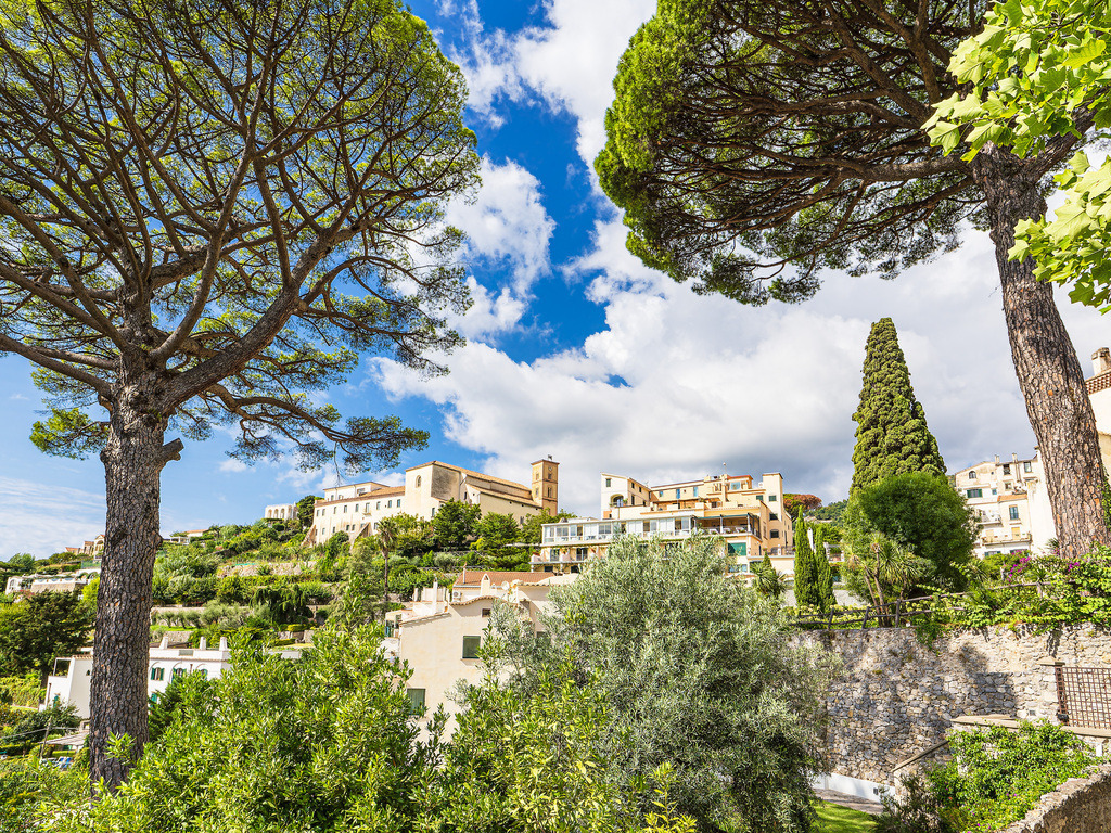Blick auf Ravello an der Amalfiküste in Italien | Blick auf Ravello an der Amalfiküste in Italien.
