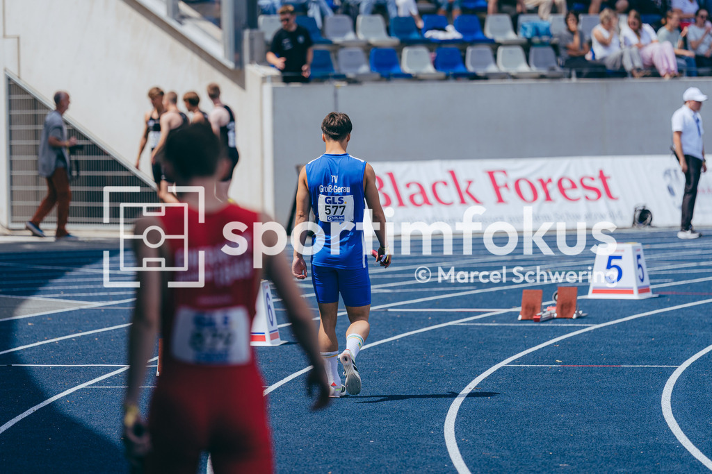 DM U23 U18 Bochum 2026 | Lukas Quinkler (TV Groß-Gerau) beim Start in der 4x100-Meter-Staffel bei den Deutschen Meisterschaften der U18 &amp; U23 2026 im Lohrheidestadion in Bochum-Wattenscheid. - Realisiert mit Pictrs.com