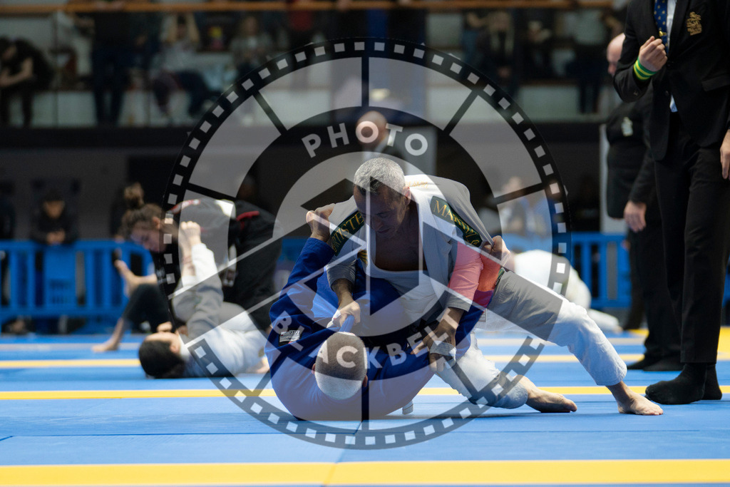 20240119PBB3595 | Fighters compete during the IBJJF European Championship in Paris, France, on January 19, 2024.