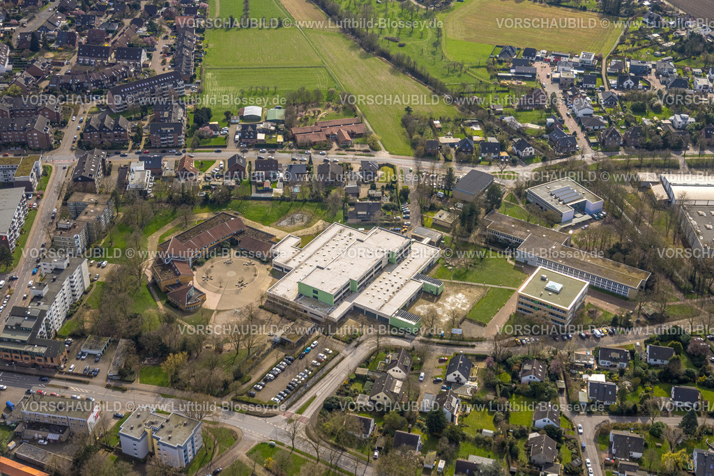 Voerde240309263 | Luftbild, Schulzentrum Voerde Süd, Comenius Gesamtschule, Wohngebiet, Voerde, Nordrhein-Westfalen, Deutschland
