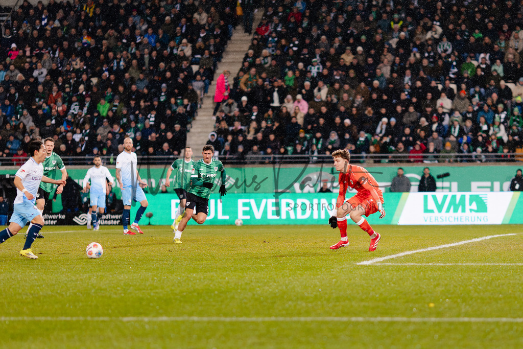 2. Bundesliga, Saison 2025/26, 21. Spieltag: SC Preußen Münster - VfL Bochum | Münster, 06.02.2026: 2. Bundesliga, 21. Spieltag, SC Preußen Münster gegen VfL Bochum im LVM-Preußenstadion in Münster. Foto: sportfotografie.ms | Markus Paletta - Realisiert mit Pictrs.com