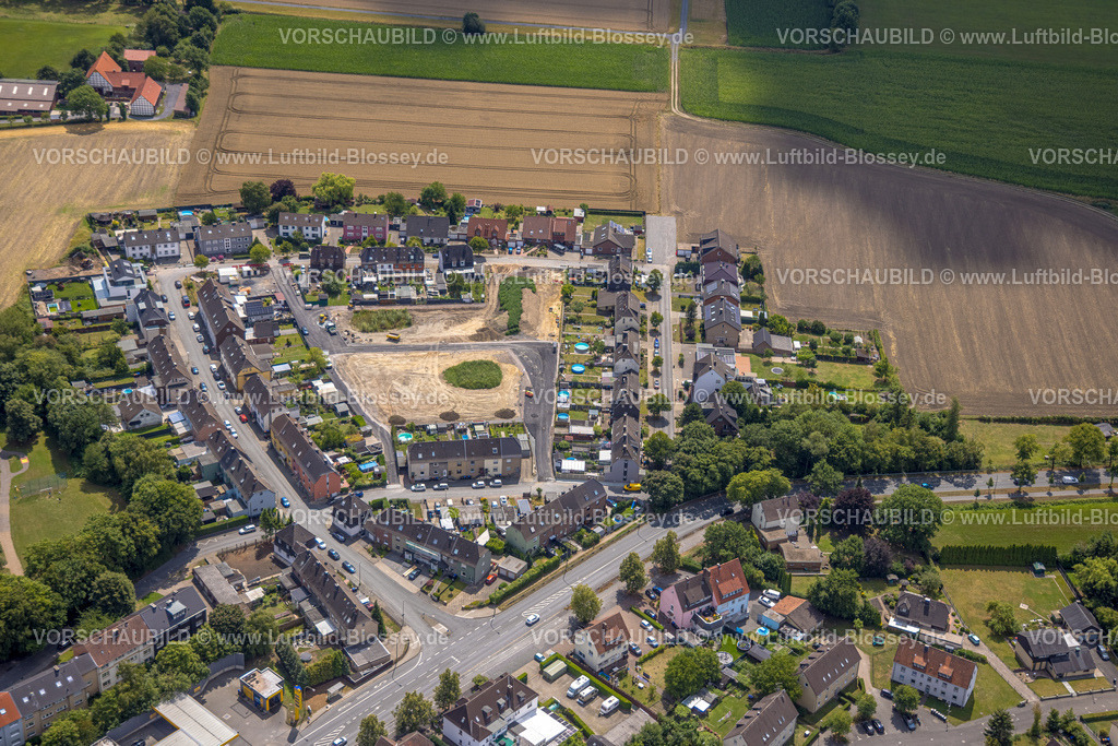 Hamm250702518West | Luftbild, Wohnsiedlung und neues Baugebiet zwischen Kupferstraße und Heinrich-Heine-Straße, Stadtbezirk Pelkum, Hamm, Ruhrgebiet, Nordrhein-Westfalen, Deutschland