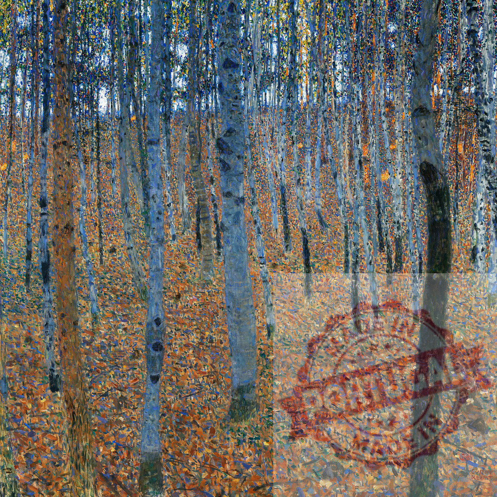 Gustav Klimt's Beech Grove I (1902) famous painting. Original from Wikimedia Commons. Digitally enhanced by rawpixel. | Gustav Klimt's Beech Grove I (1902) famous painting. Original from Wikimedia Commons. Digitally enhanced by rawpixel. - Realized with Pictrs.com