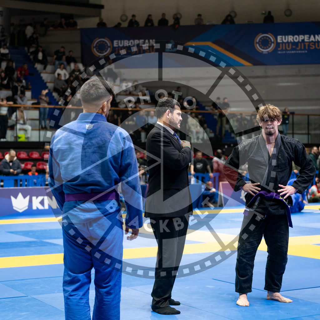 20240123PBB01253 | Fighters compete during the second day of the IBJJF European Championship in Paris, France, on January 23, 2024.