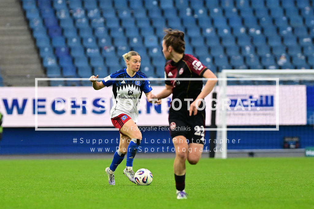 Fußball I Frauen I Saison 2025-2026 I Bundesliga I 10. Spieltag I Hamburger SV - 1. FC Nürnberg I 45083H | Der Sportfotograf. - Realisiert mit Pictrs.com