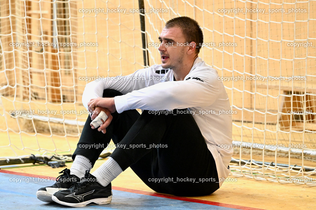 SC Ferlach vs. HSG Holding Graz 23.9.2023 | #16 BUDOVIC Jovo Holding Graz, SC Ferlach vs. HSG Holding Graz 23.9.2023, SC Ferlach vs. HSG Holding Graz am 23.09.2023 in Bleiburg (Ballspielhalle Ferlach), Austria, (Photo by Bernd Stefan)