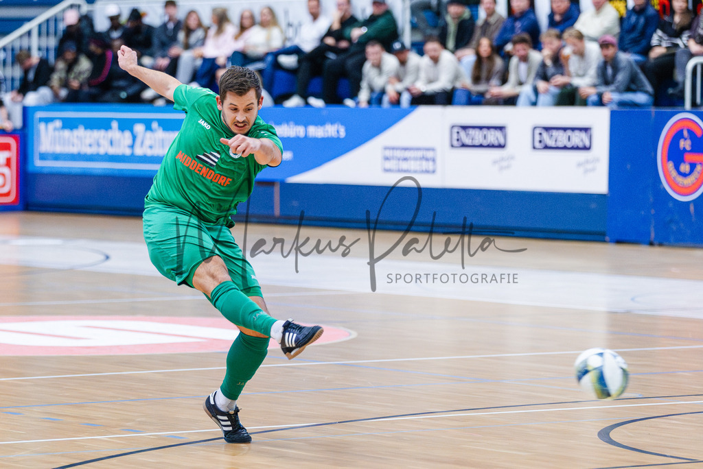 47. Stadtmeisterschaften im Hallenfußball 2025, Zwischenrunde, Zwischenrunde | Stadtmeisterschaften im Hallenfußball 2025, Zwischenrunde, Sporthalle Berg Fidel in Münster. Foto: sportfotografie.ms | Markus Paletta - Realisiert mit Pictrs.com