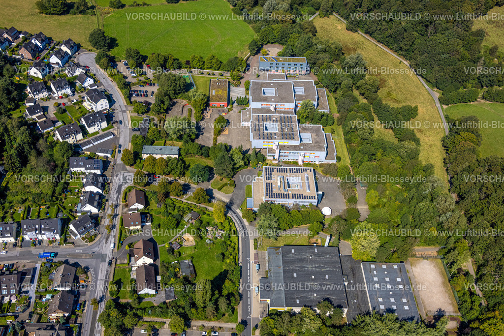 Gevelsberg240815223 | Luftbild, Städtisches Gymnasium, Ferdinand-Hasenclever-Schule und Hauptschule, Turnhalle und Sporthalle West, Sauerbruch, Gevelsberg, Ruhrgebiet, Nordrhein-Westfalen, Deutschland