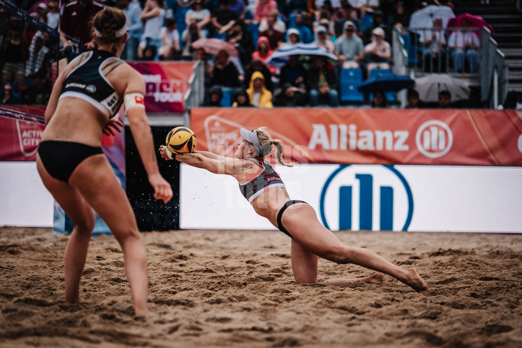 Beachvolleyball | Frauen | Allianz German Beach Tour 2025 | Tourstop Hamburg | 01.06.2025 | Melanie Paul springt zum Ball