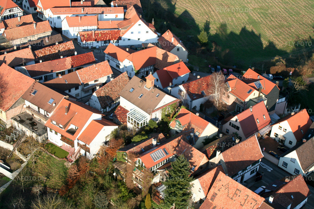 Luftbild: Ludwigstr in Jockgrim im Bundesland Rheinland-Pfalz in Deutschland. Foto: IMG_0384.jpg vom 10.12.2005 durch Werner Riehm/FLY-FOTO.de