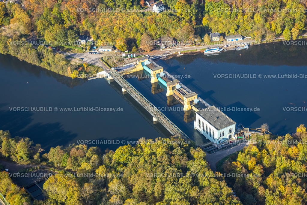Hagen221015276 | Luftbild, Wehr Hengsteysee, Boele, Hagen, Ruhrgebiet, Nordrhein-Westfalen, Deutschland